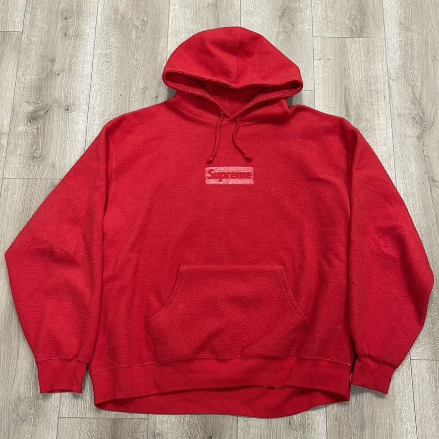 SS23 Supreme Inside Out Box Logo Hoodie Red size XXL Pre-Owned