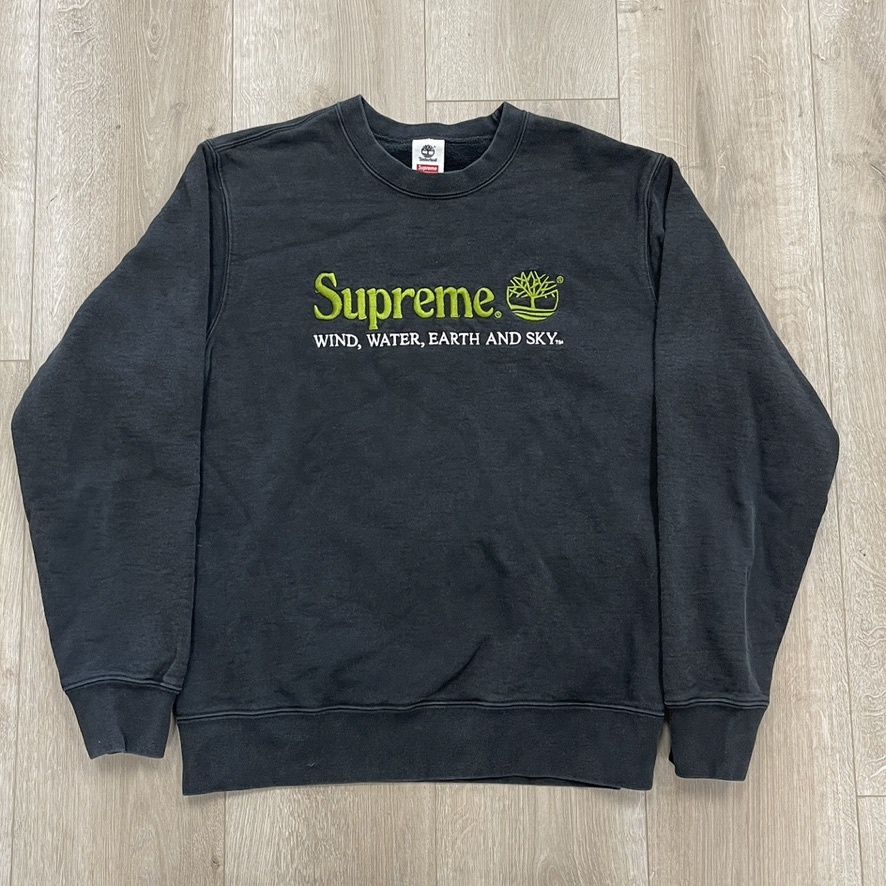 SS20 Supreme Timberland Crewneck Black size Medium Pre-Owned