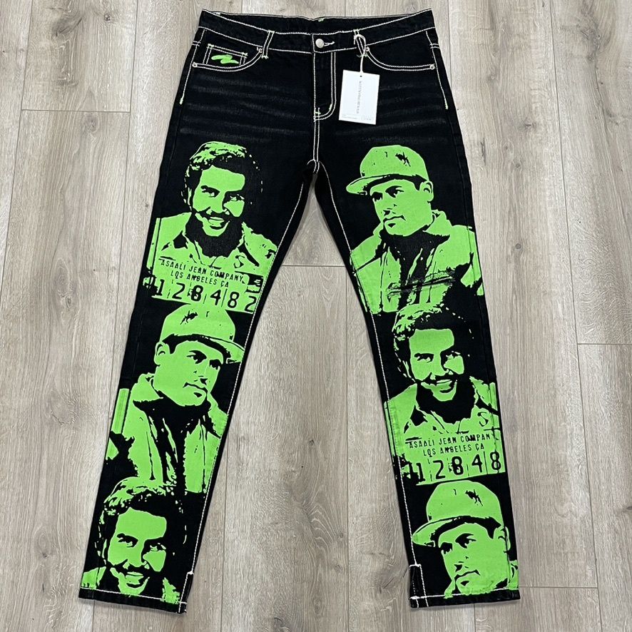 Asaali SS24 Cartel Denim Black/Green Brand New