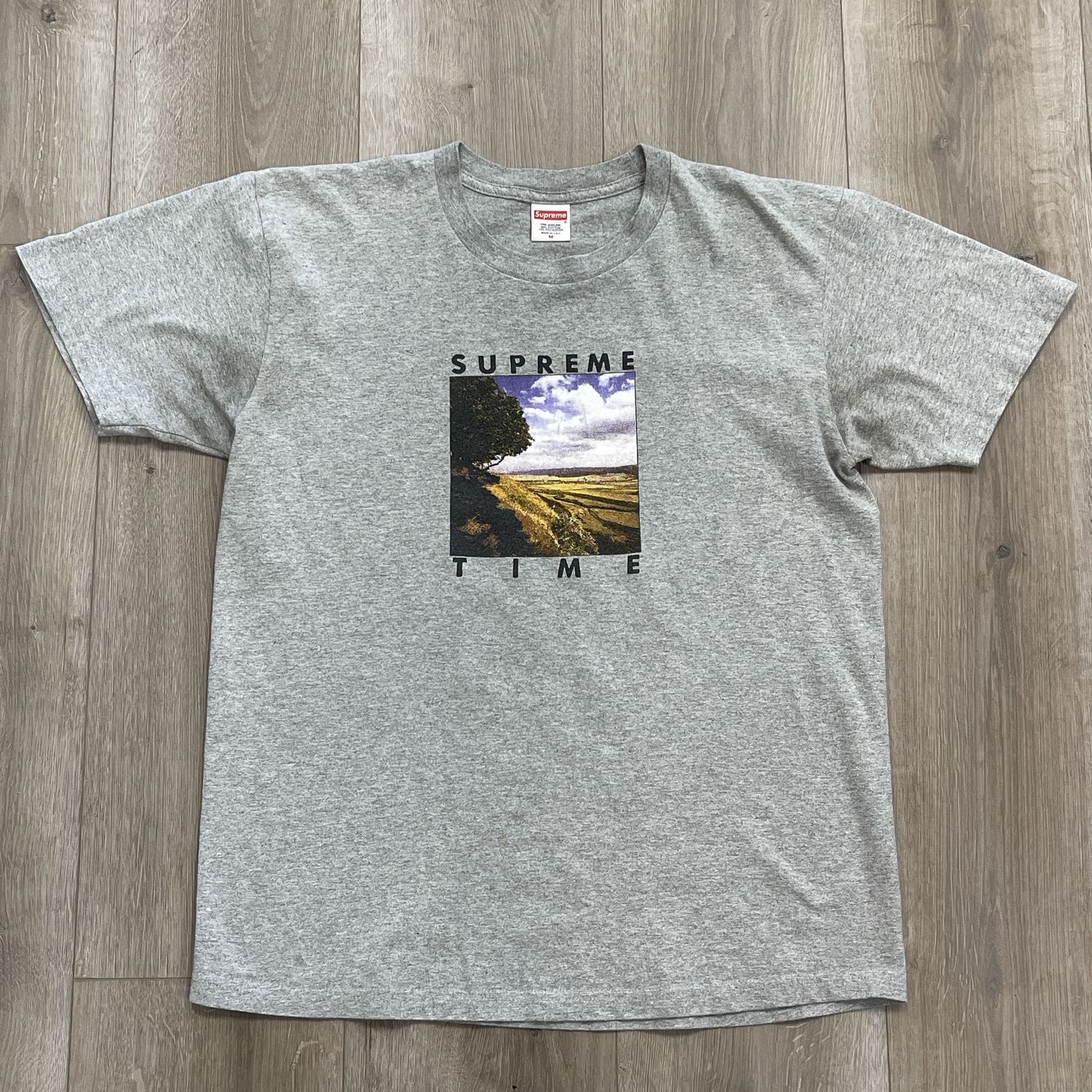 Supreme Time Tee &#39;Heather Grey&#39;