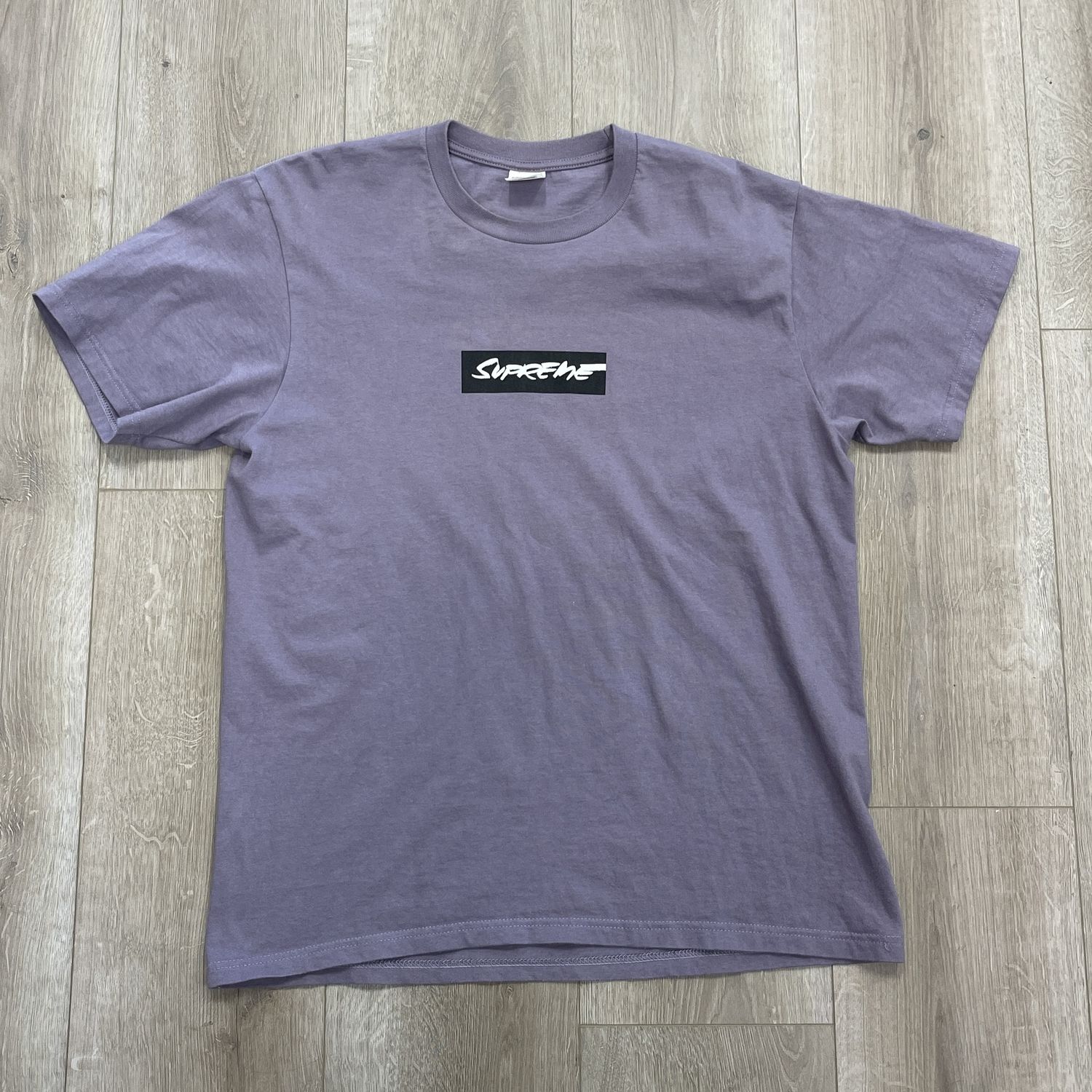 Supreme Futura Box Logo Tee Dusty Purple • Pre-Owned