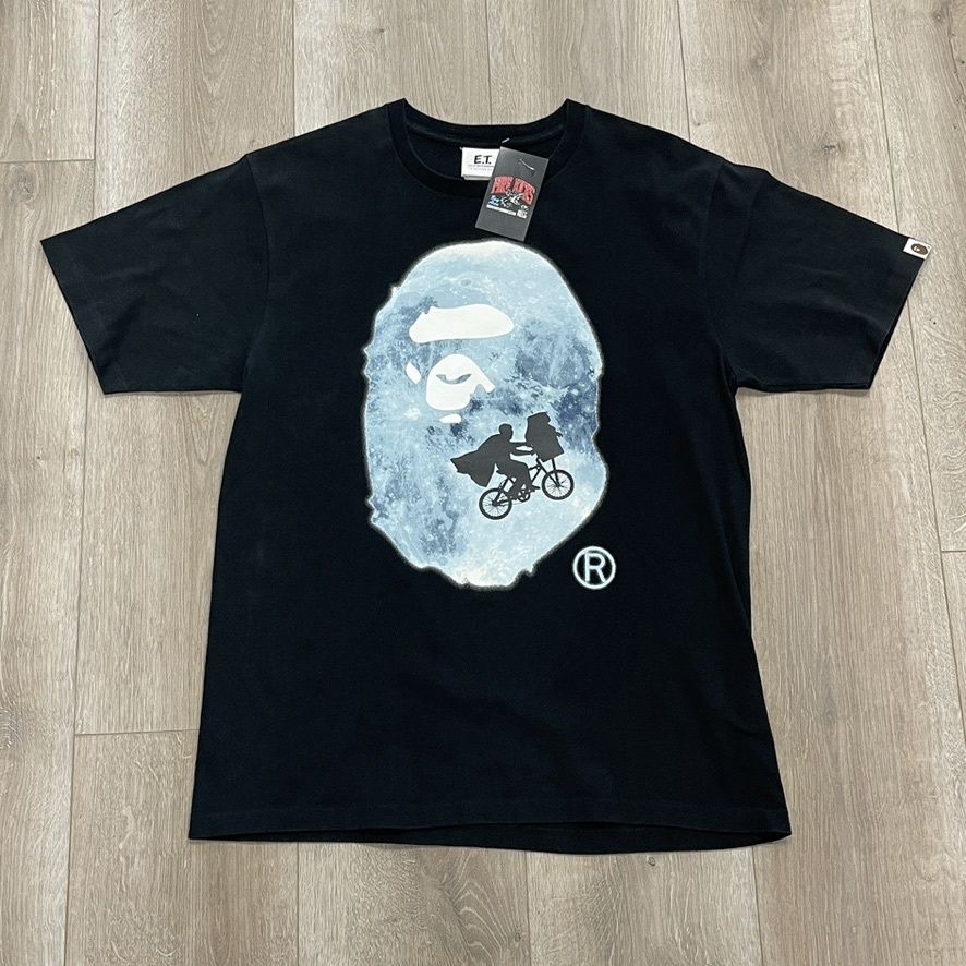 BAPE x E.T. Ape Head Tee size Large Pre-Owned