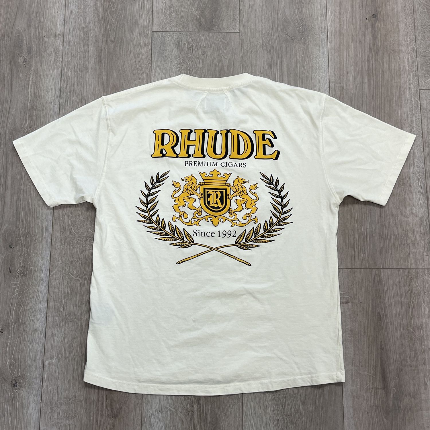 Rhude Cresta Cigar cotton Tee size Small Pre-Owned