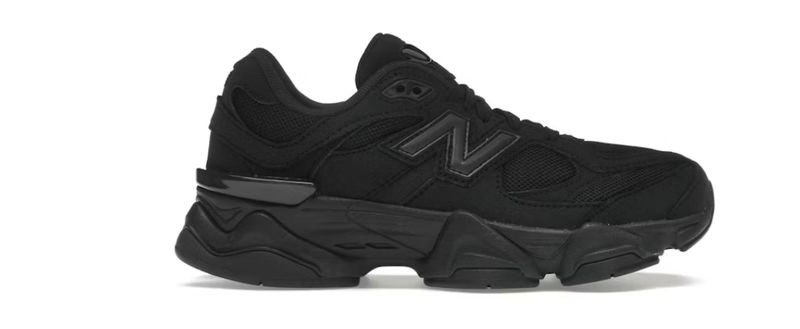 New Balance 9060 Triple Black (GS) - Brand New