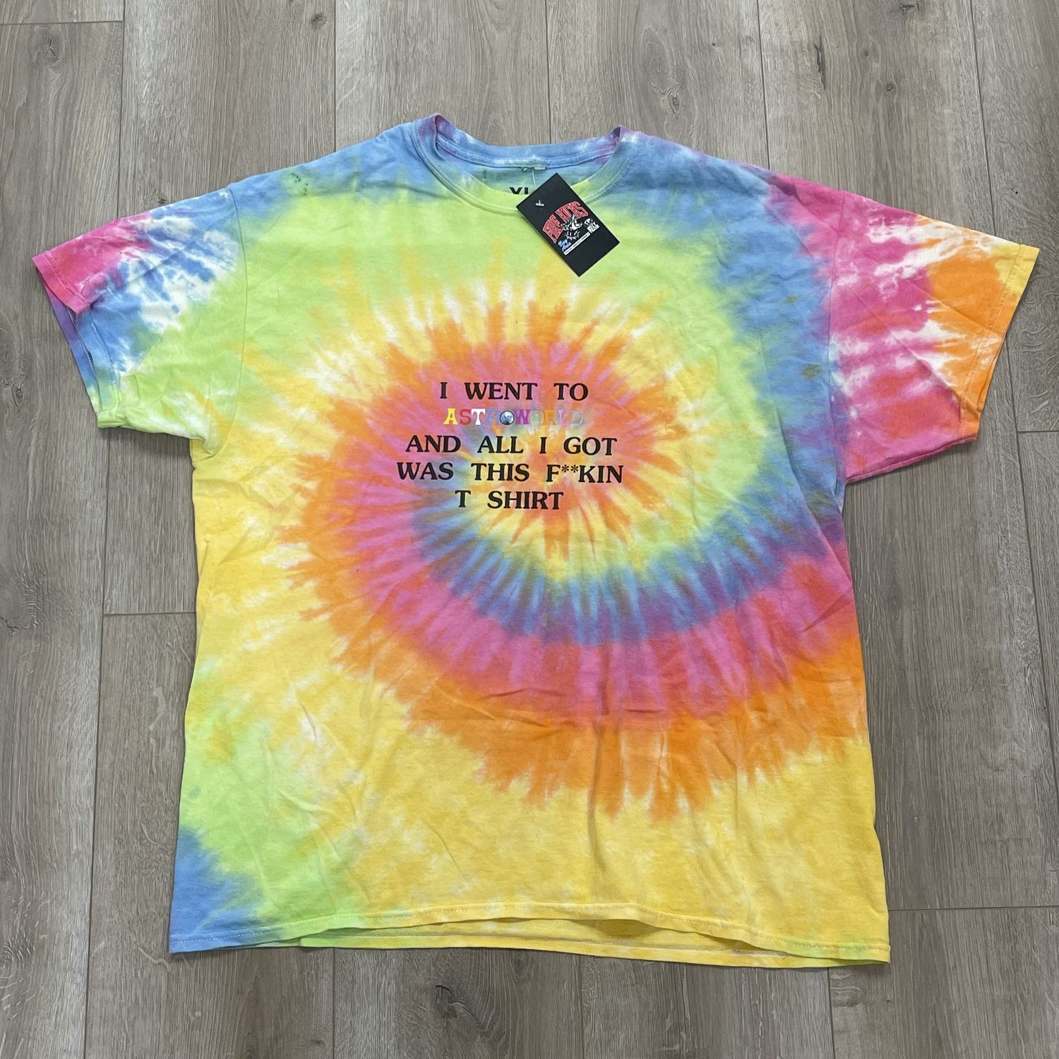 Travis Scott Astroworld Lollapalooza I Went To Astroworld Tee size XL Pre-Owned