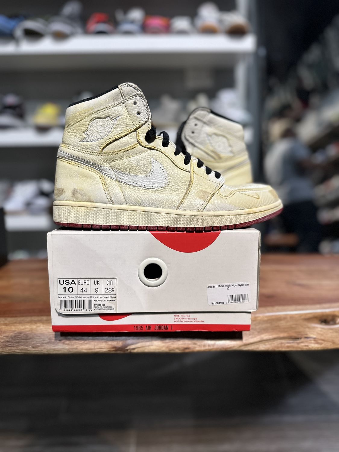 Jordan 1 Retro High Nigel Sylvester • Pre-Owned, Shoe Size: US M 10, Product Condition: Pre-Owned