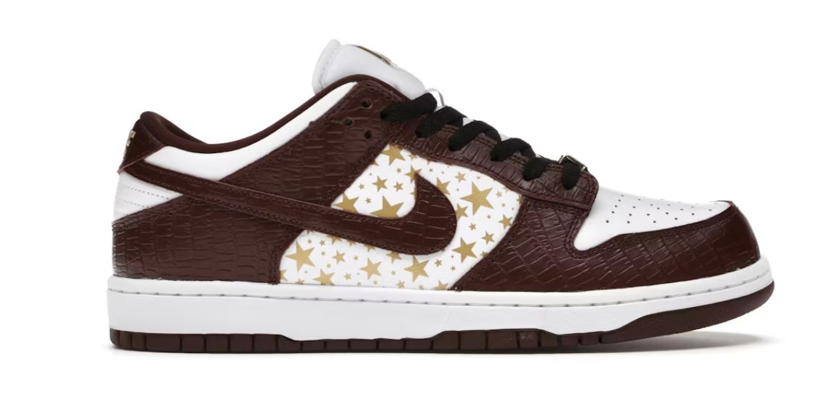 Nike SB Dunk Low Supreme Stars Barkroot Brown (2021) - Brand New