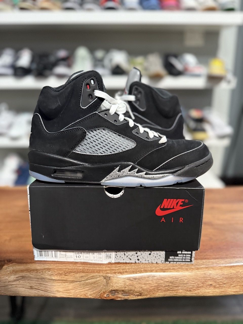 Jordan 5 Retro OG Black Metallic Reimagined - Pre - Owned, Product Condition: Pre-Owned, Shoe Size: US M 10