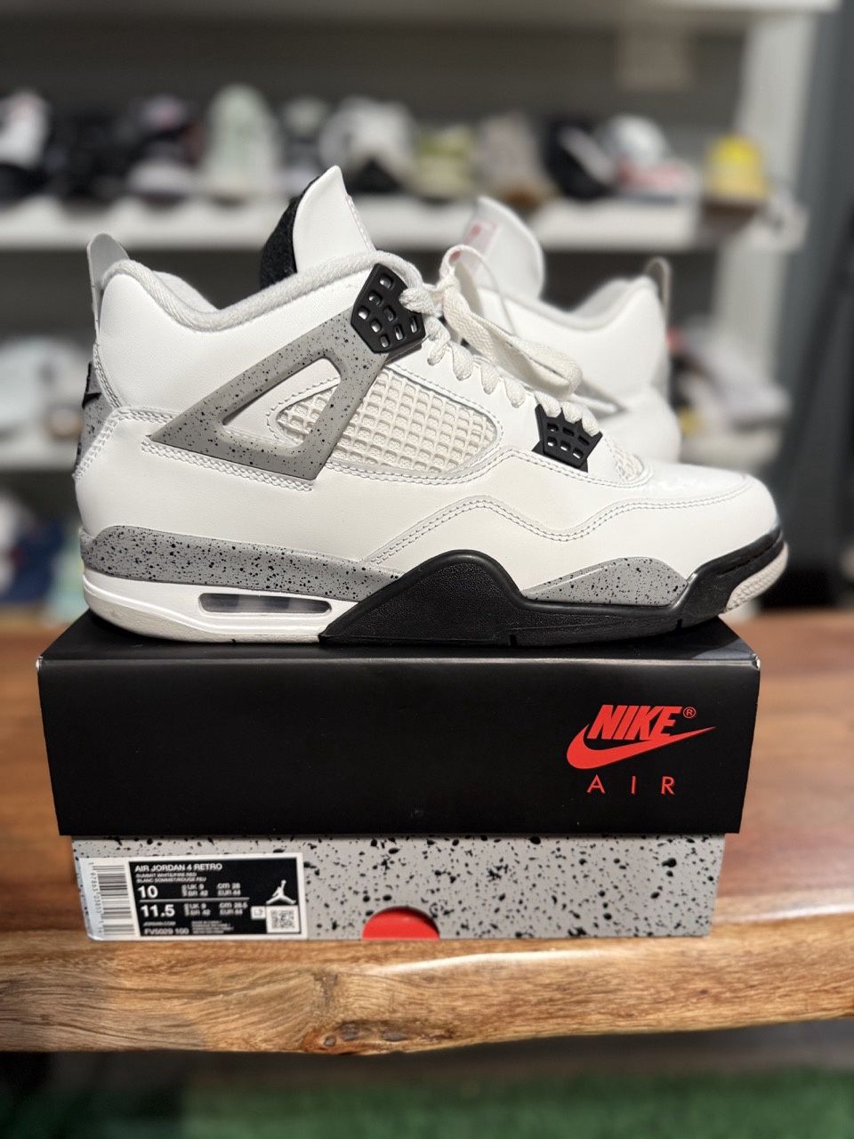 Jordan 4 Retro White Cement (2025) - Pre-Owned, Product Condition: Pre-Owned, Shoe Size: US M 10