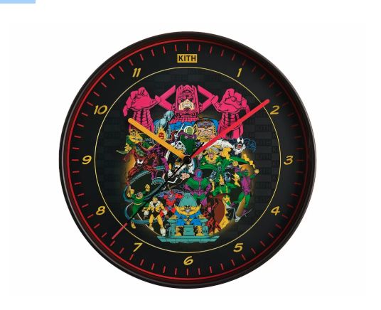 Kith x Marvel Super Villains Team Up Clock Multicolor