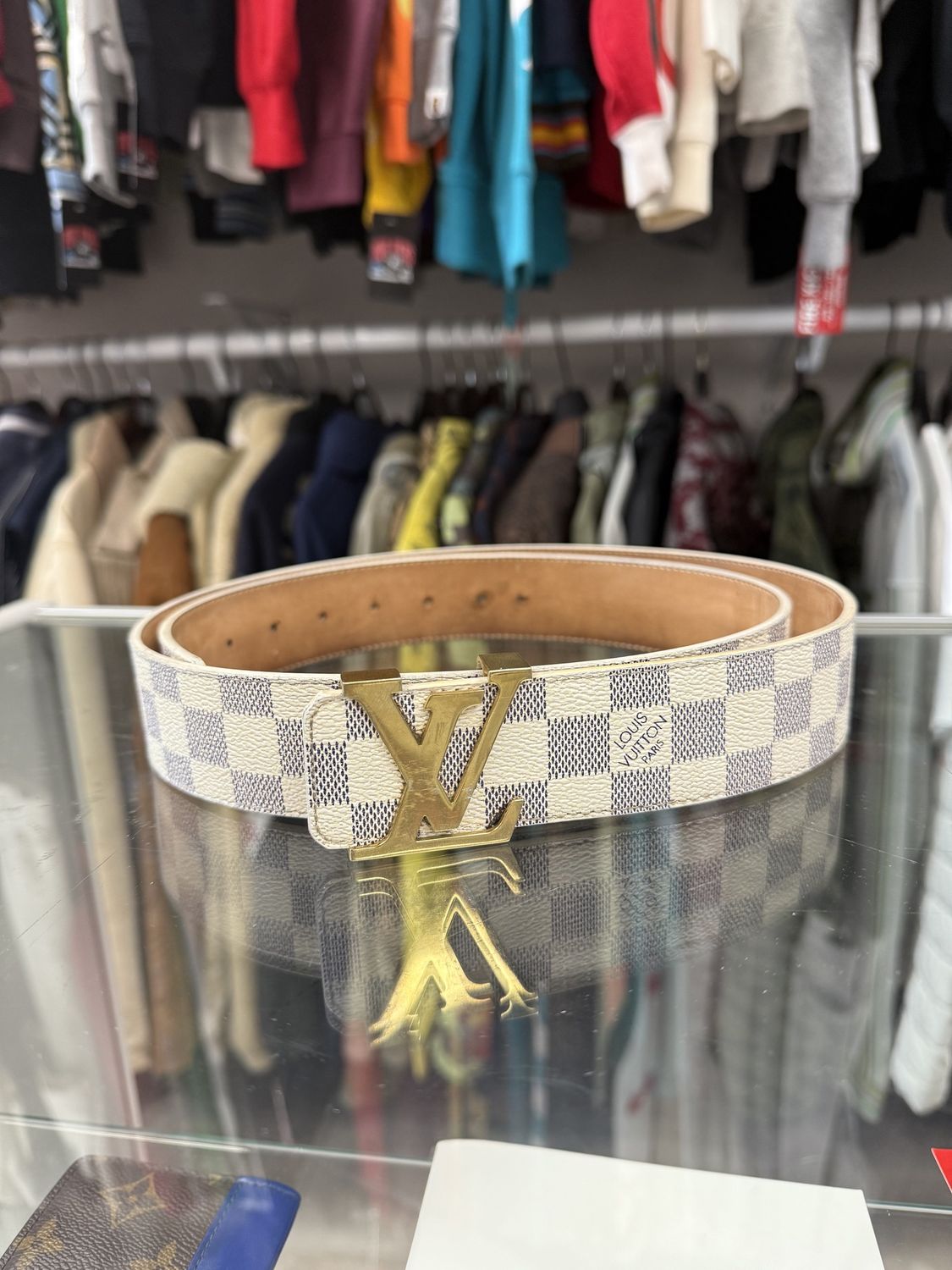 Louis Vutton White Belt