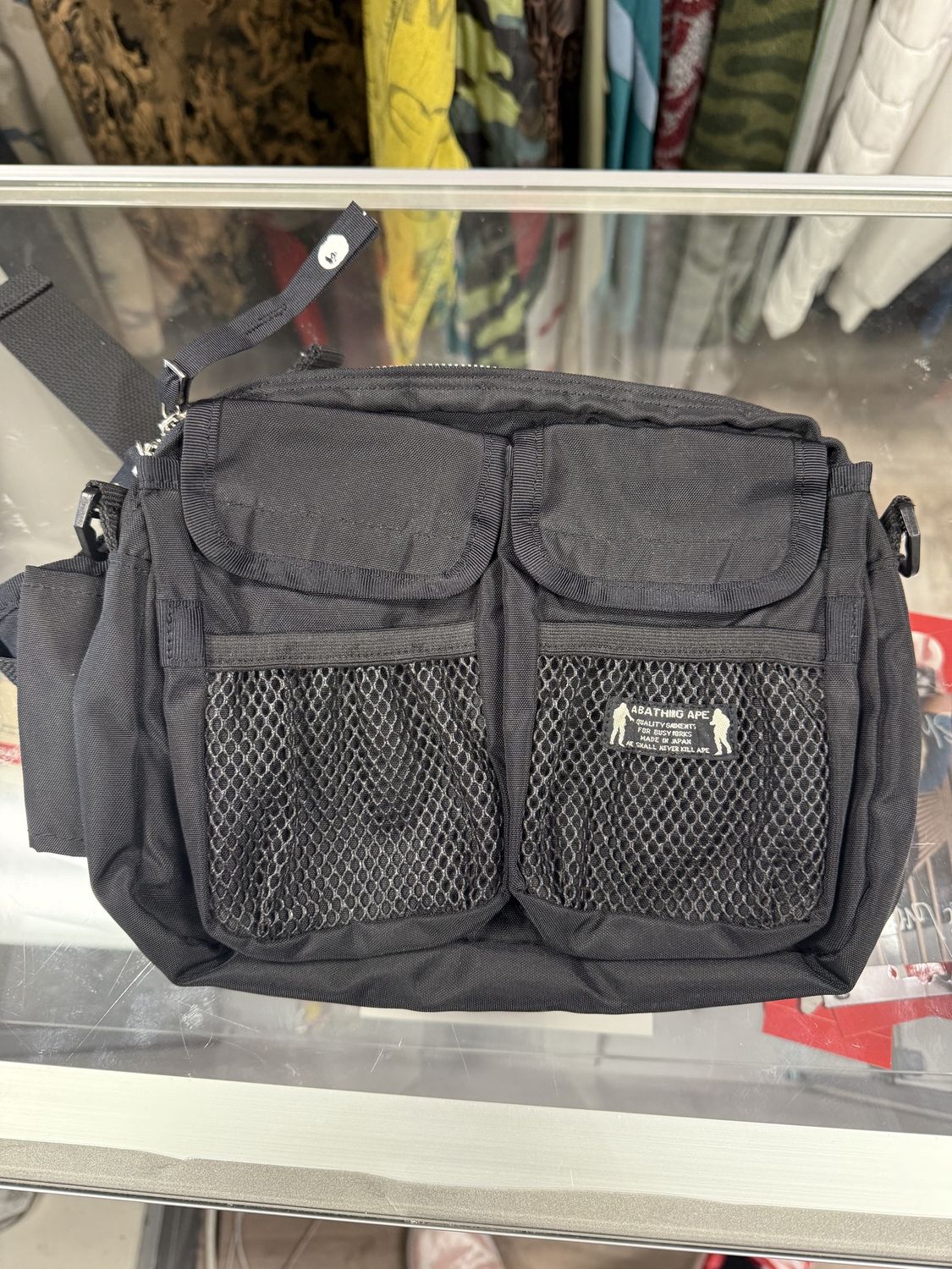 A Bathing Ape Black Waist Bag