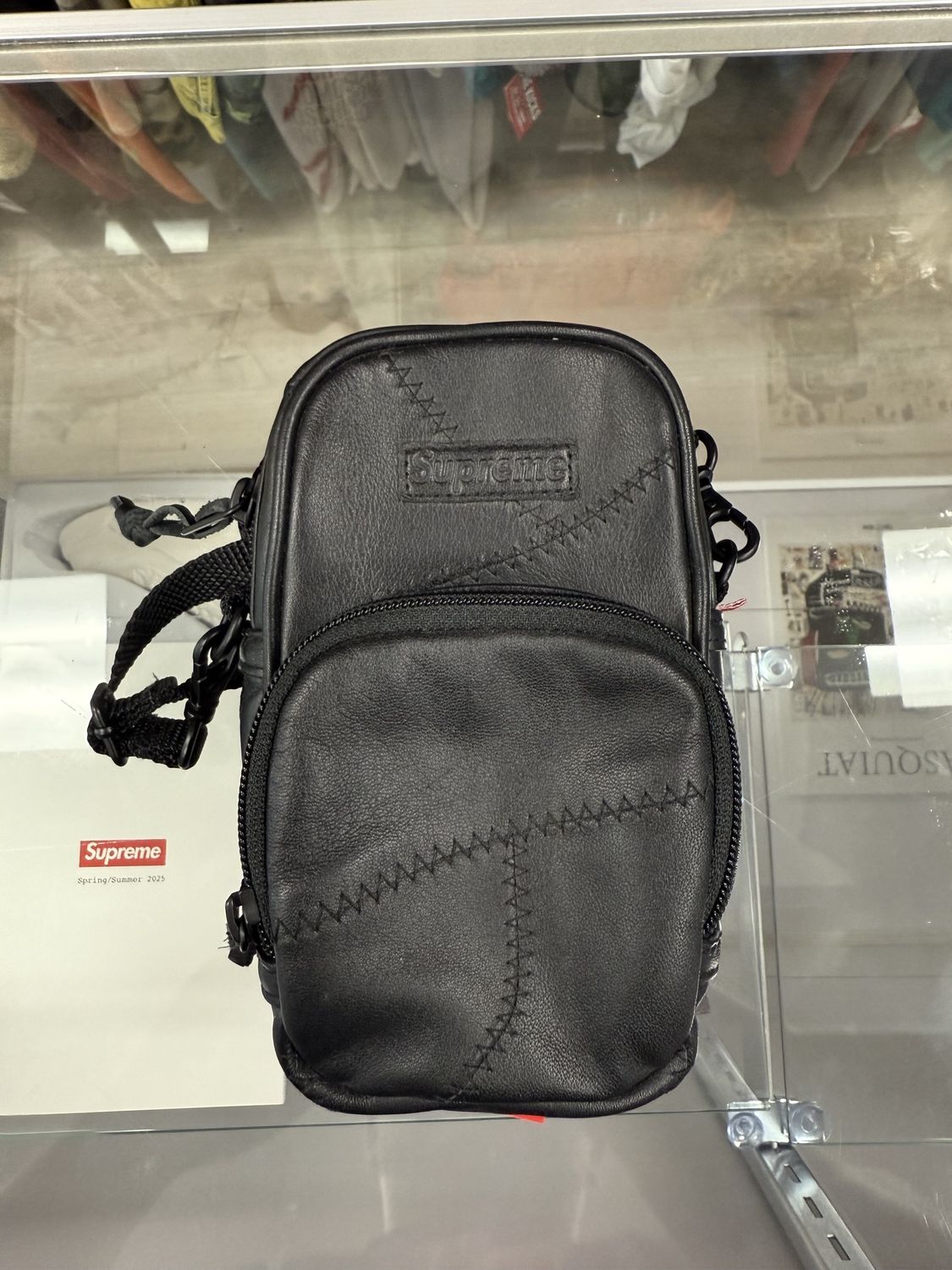 Supreme Black Pocket Pouch Bag
