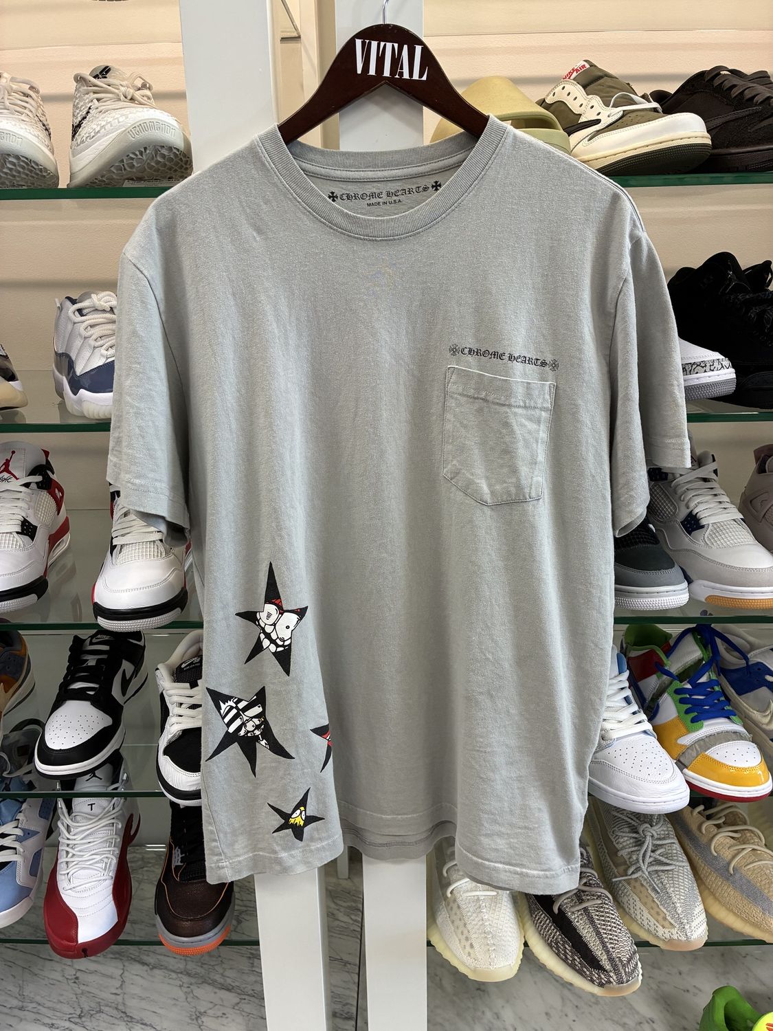 Chrome Hearts x Matty Boy Suggest T-Shirt &#39;Grey&#39;, Product Condition: Pre-Owned, Clothing Size: XL