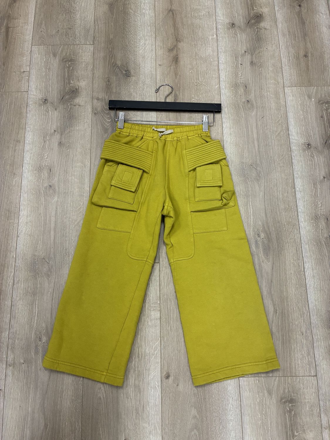 Rick Owens DRKSHDW Creatch Cargo Drawstring in Acid - Pre-Owned, Clothing Size: 8 US, Product Condition: Pre-Owned