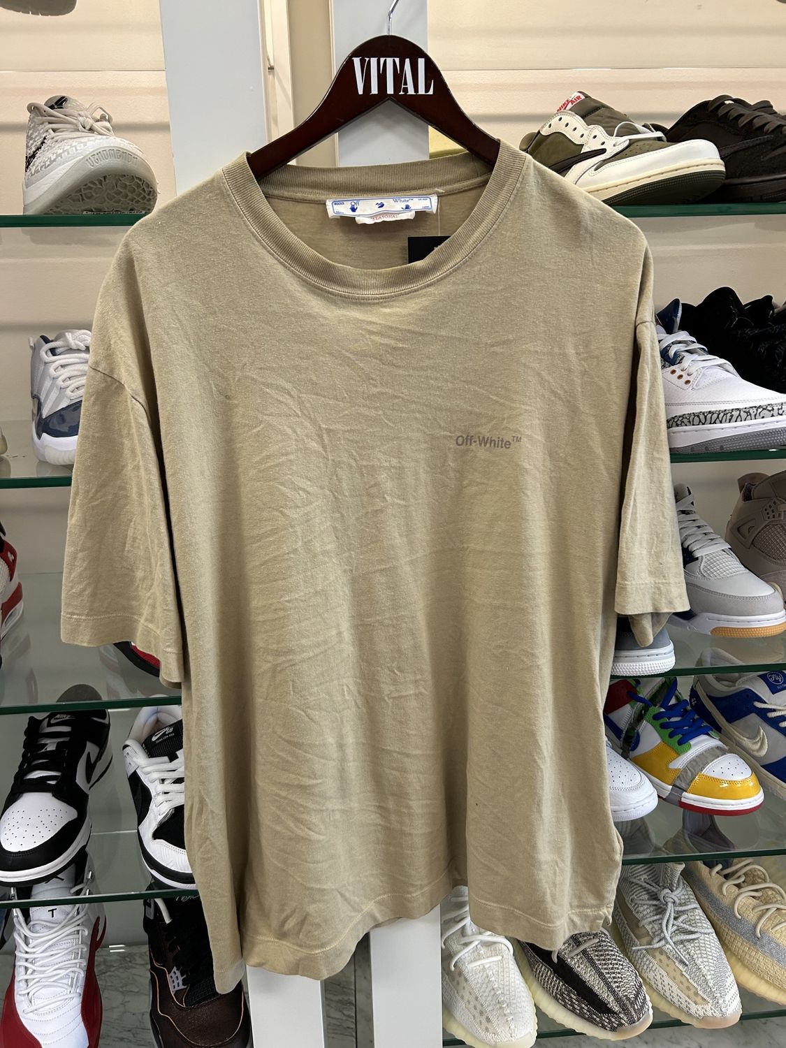 Off-White Diag Tab Over Tee • Pre-Owned