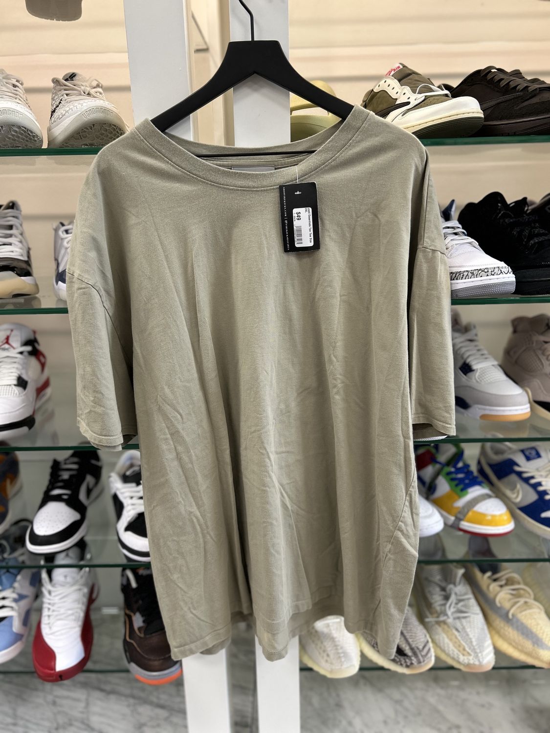 Essentials Brown Back Tee