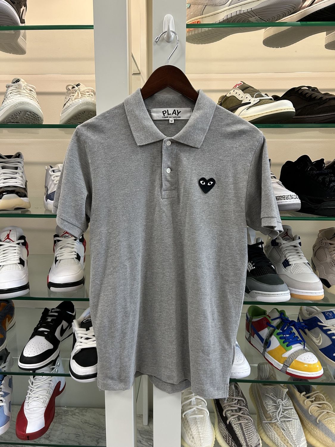 Comme Des Garçons Play Heart-patch piqué Polo • Pre-Owned