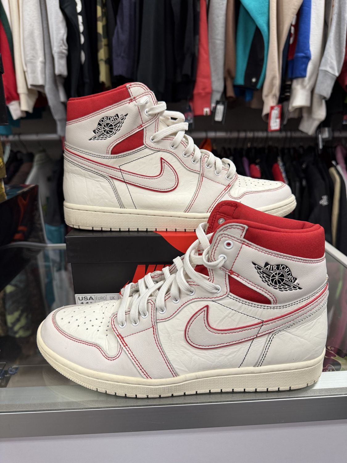 Jordan 1 Retro High Phantom Gym Red - Pre-Owned, Product Condition: Pre-Owned, Shoe Size: US M 11.5