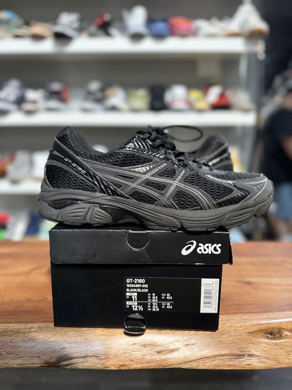 ASICS GT-2160 JJJJound Black - Pre - Owned, Product Condition: Pre-Owned, Shoe Size: US M 11