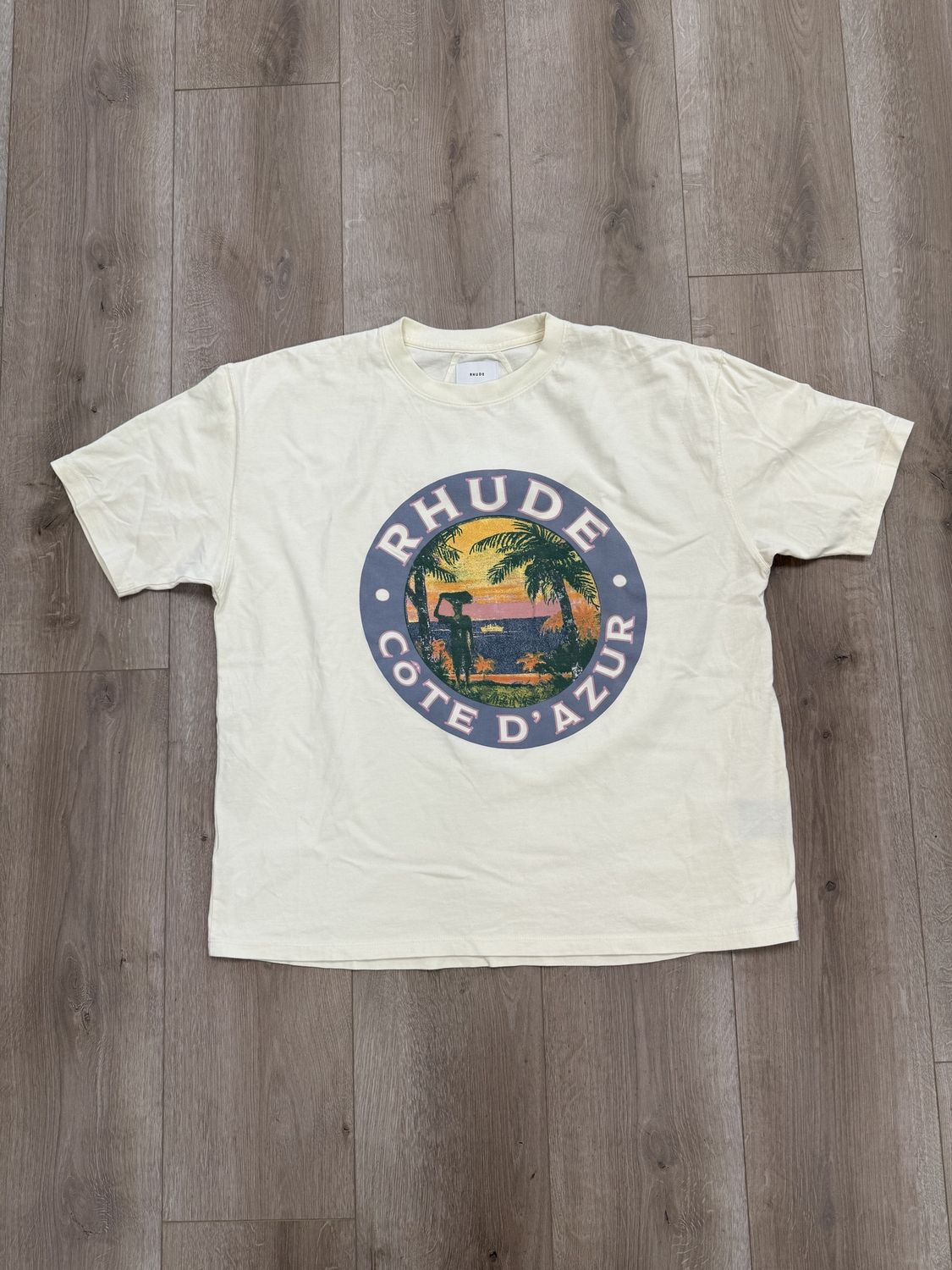 Rhude Lago Tee &#39;Vintage White&#39; - Pre-Owned