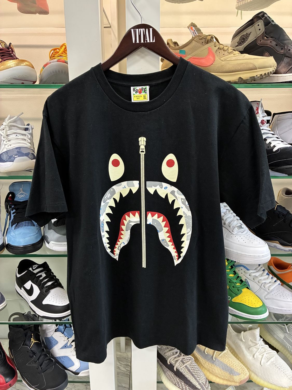 Bape Space Camo Shark Tee - Pre-Owned, Clothing Size: XL, Product Condition: Pre-Owned