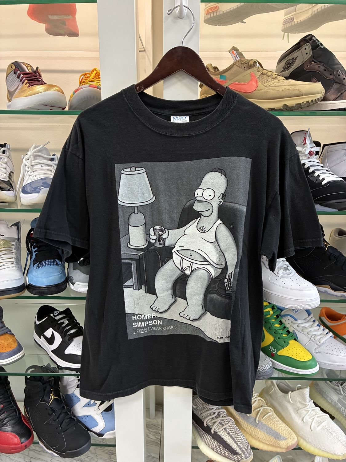 Vintage 1995 Homer Simpson Doesn&#39;t Wear Khakis 90s Stanley Desantis T-Shirt - Pre-Owned, Clothing Size: XL, Product Condition: Pre-Owned