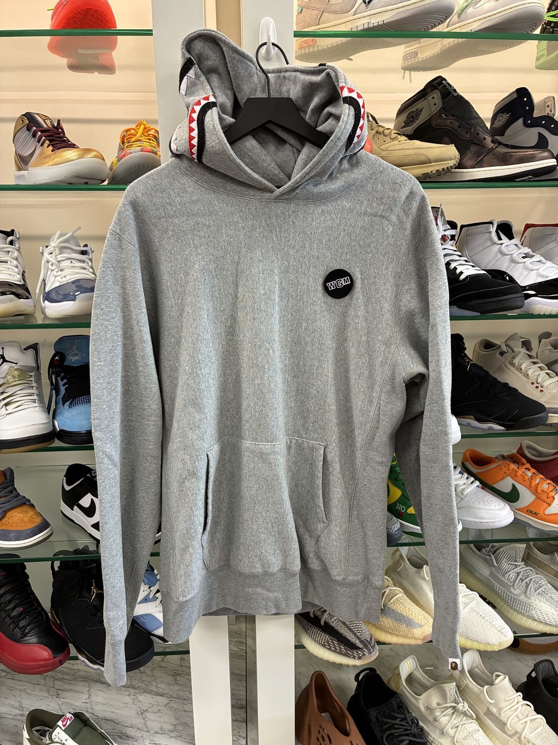 Beige A Bathing Ape Hoodie Bape Shark - Pre-Owned, Clothing Size: XL, Product Condition: Pre-Owned