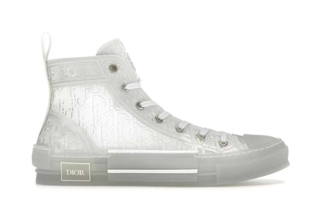 Dior B23 High Top White Raised Oblique • Brand New