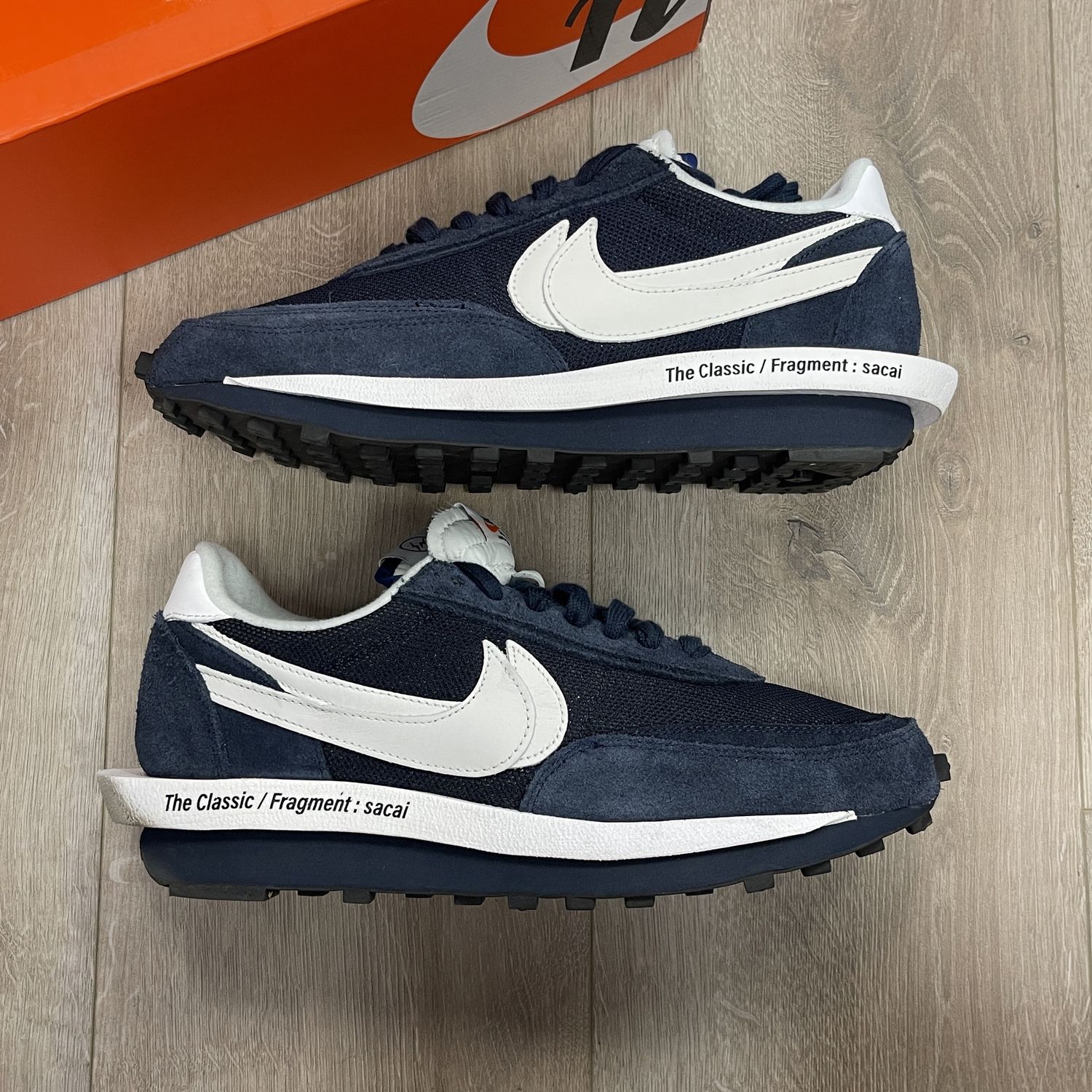 Nike LD Waffle SF Sacai Fragment Blue Void - Pre-Owned, Product Condition: Pre-Owned, Shoe Size: US M 11.5