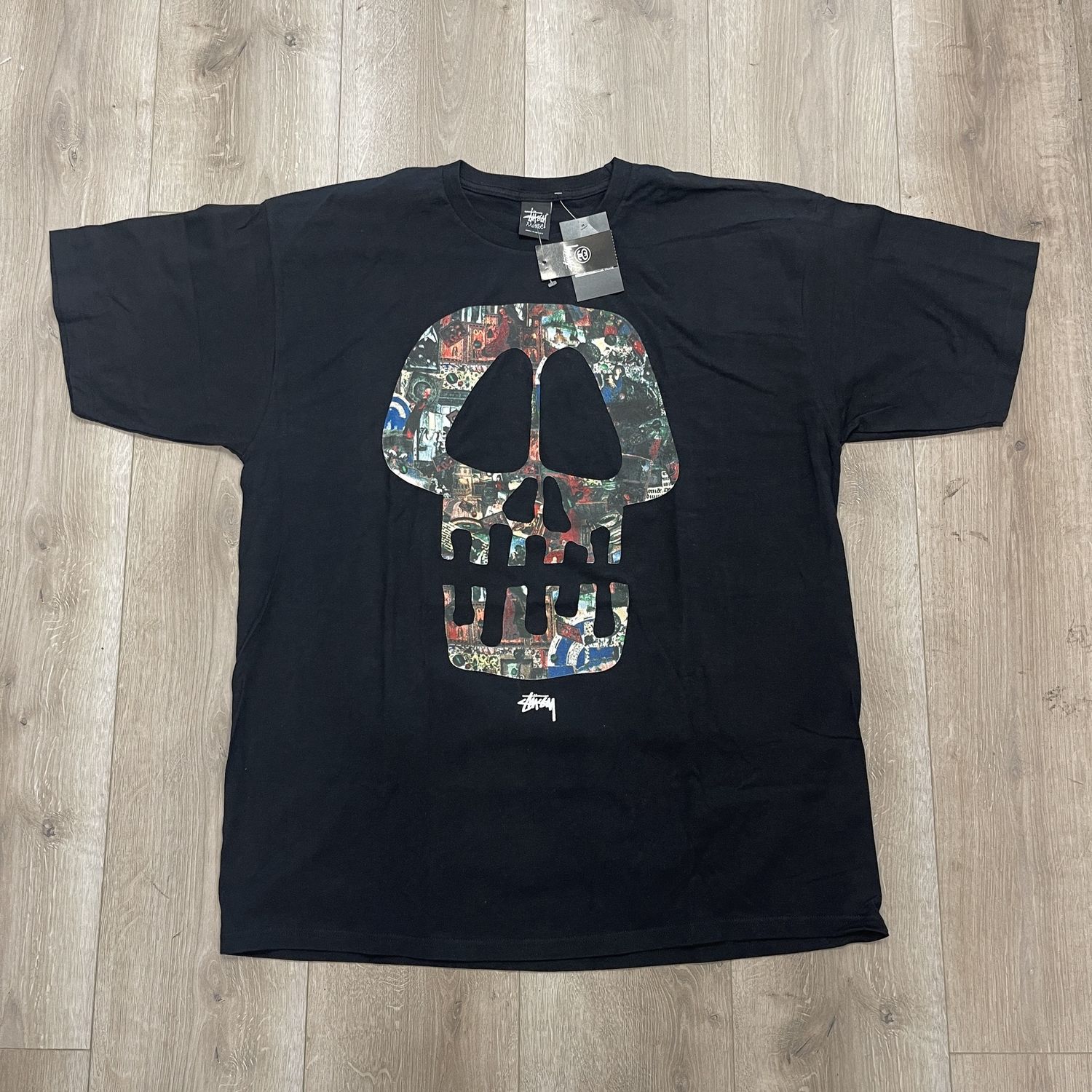 Stussy Painting Tee &#39;Black&#39;, Clothing Size: XXL, Product Condition: Brand New