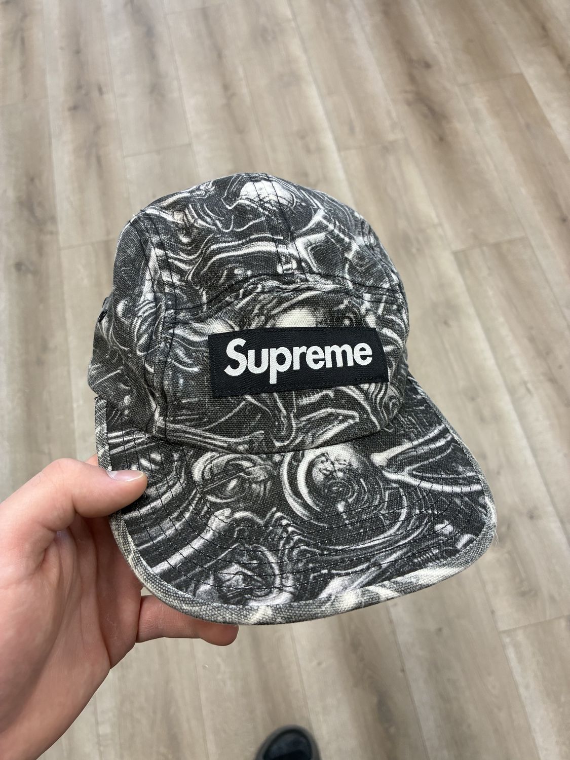 Supreme H.R. Giger Camp Cap - Pre-Owned, Product Condition: Pre-Owned