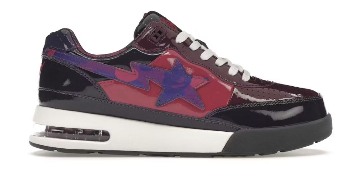 A Bathing Ape Bape Road Sta Patent Leather Purple (2022) - Brand New