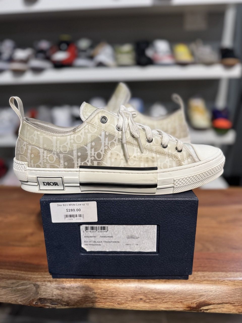 Dior B23 Low Top Oblique - Pre-Owned, Product Condition: Pre-Owned, Shoe Size: US M 12