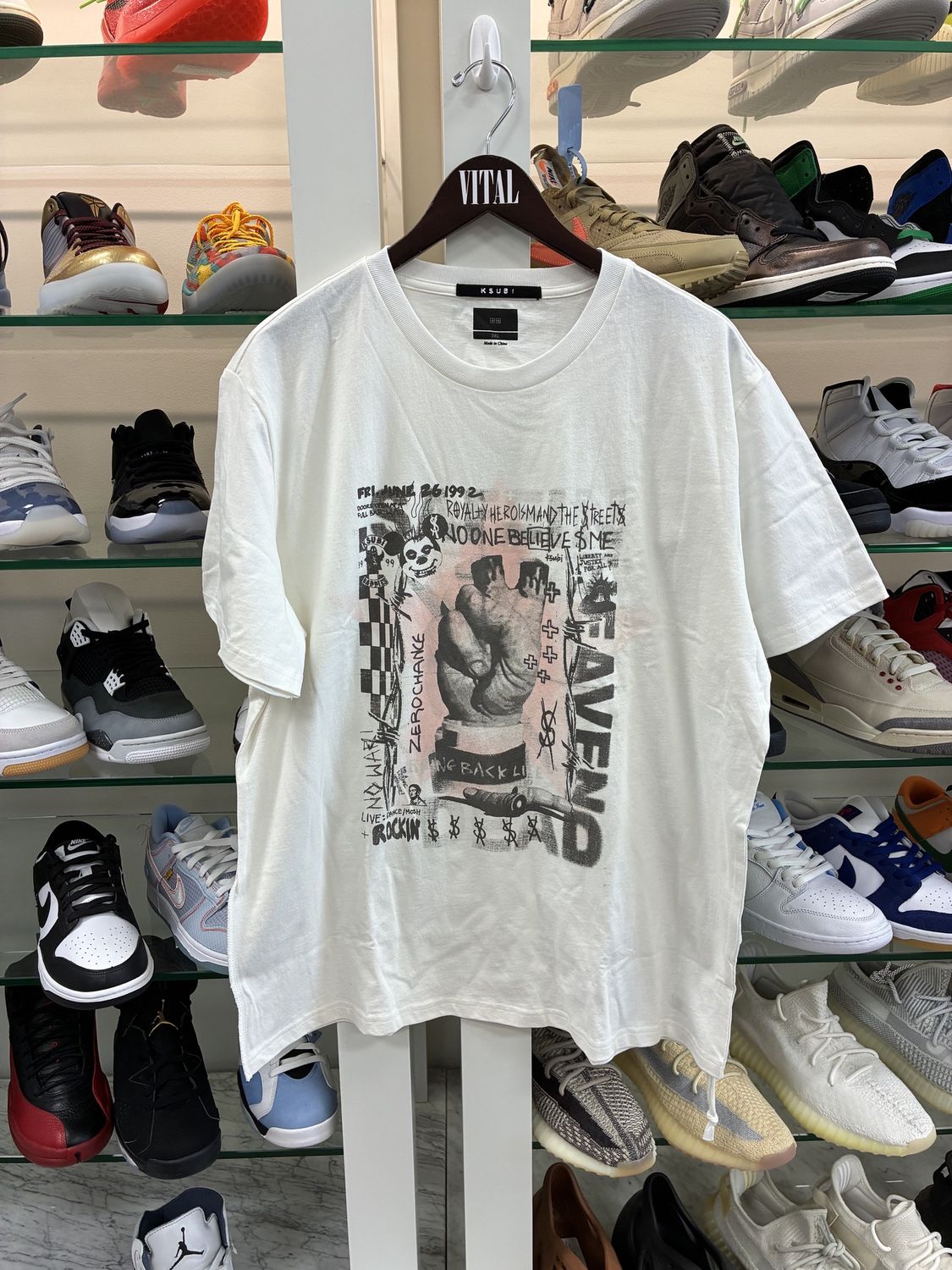 Ksubi idols kash ss tee vintage white - New, Clothing Size: XXL, Product Condition: Brand New