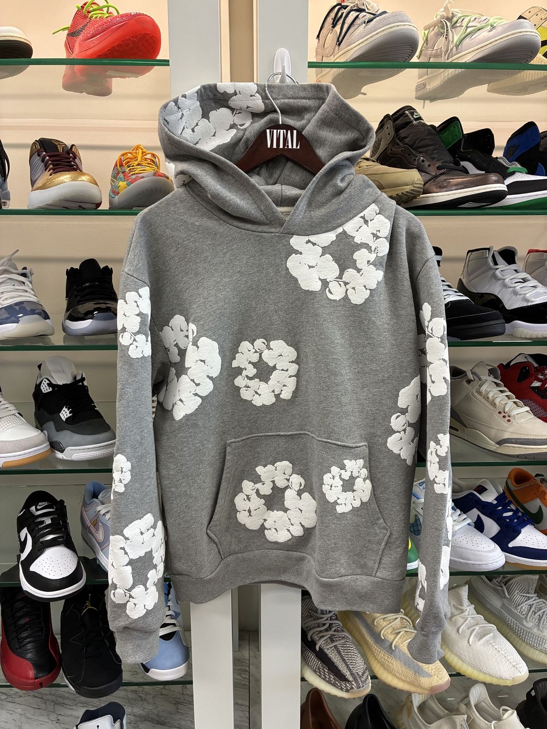 Denim Tears printed &quot;Cotton Wreath&quot; hoodie - Pre-Owned, Clothing Size: M, Product Condition: Pre-Owned