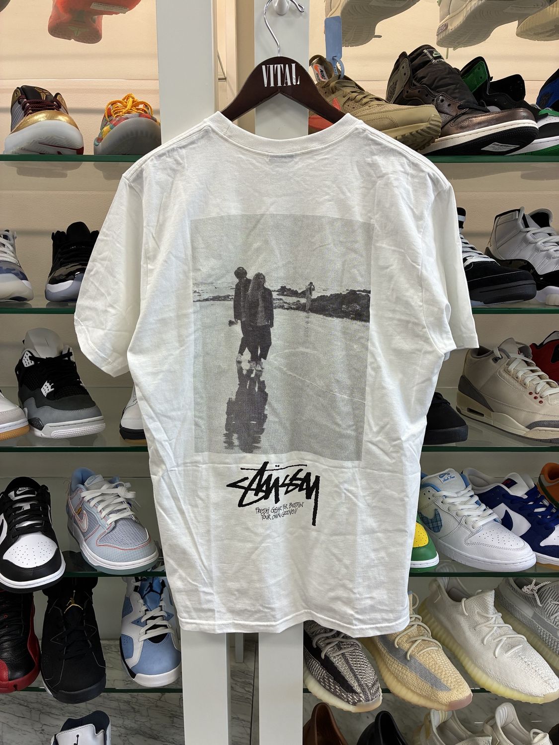 Stüssy Low Tide Tee White - New, Clothing Size: M, Product Condition: Brand New