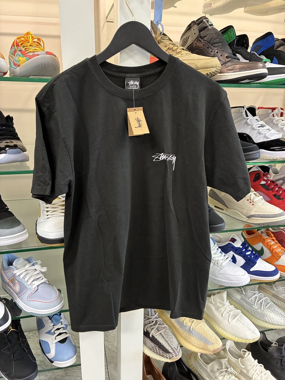 Stussy Wash Tag T-Shirt - New, Clothing Size: M, Product Condition: Brand New