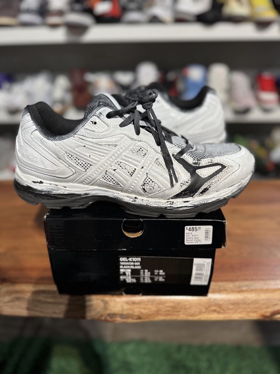 ASICS Gel-K1011 Gallery Dept. Mental Energy Painted - Pre-Owned, Product Condition: Pre-Owned, Shoe Size: US M 11