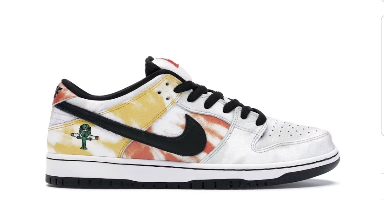 Nike SB Dunk Low Raygun Tie-Dye White • Brand New