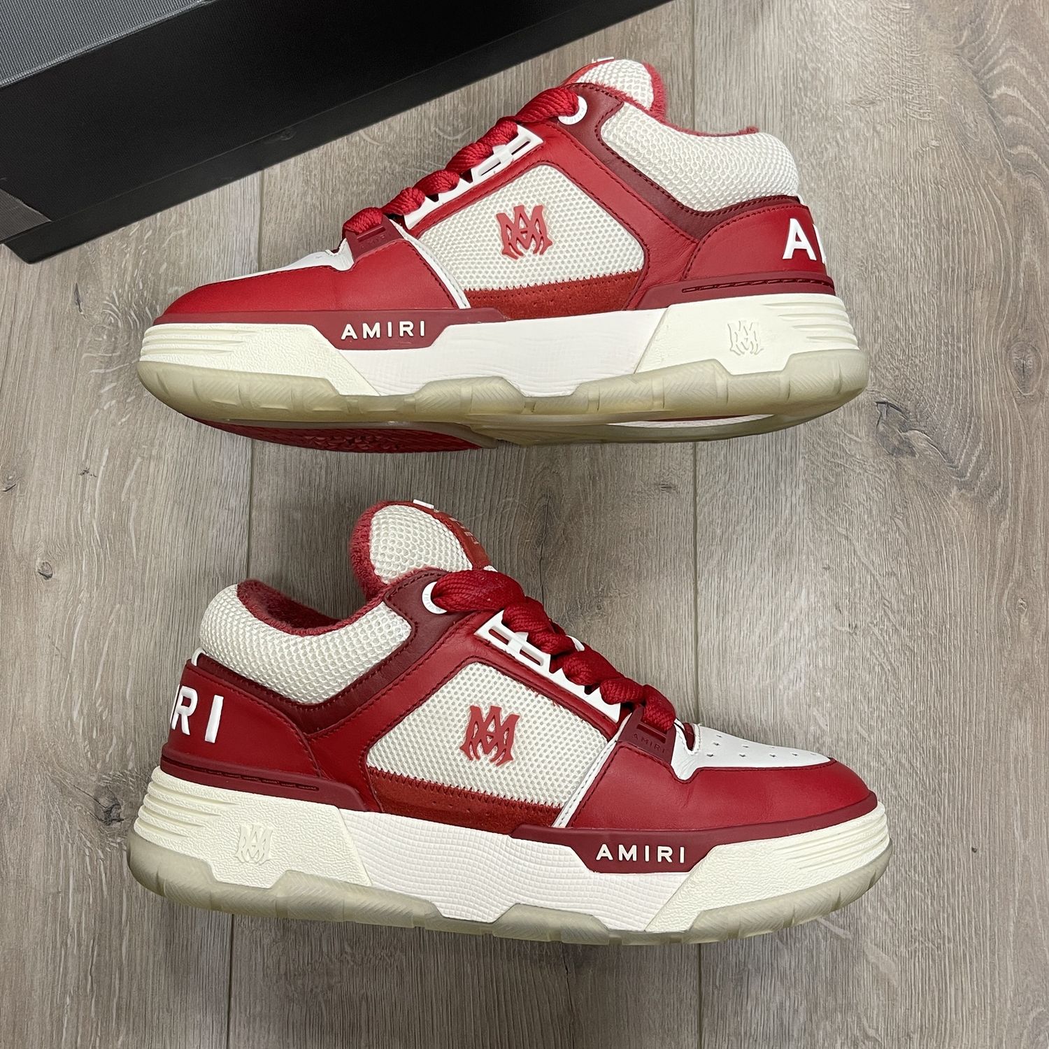 AMIRI MA-1 Alabaster Red - Pre-Owned, Product Condition: Pre-Owned, Shoe Size: US M 9