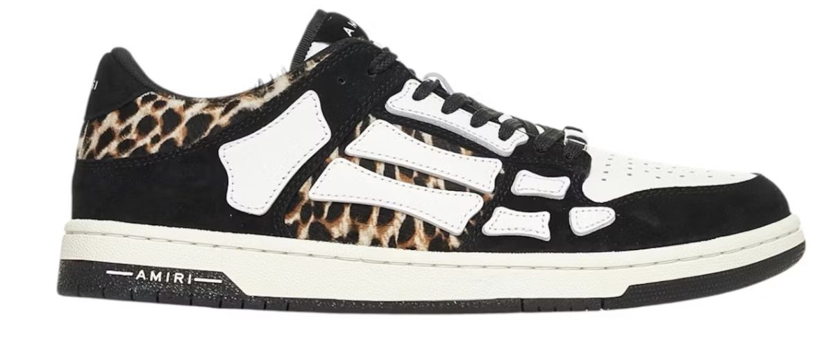 Amiri Skel Low Black Leopard  - Brand New