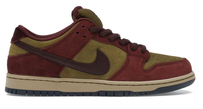 Nike SB Dunk Low Dark Team Red Olive Flak - Brand New