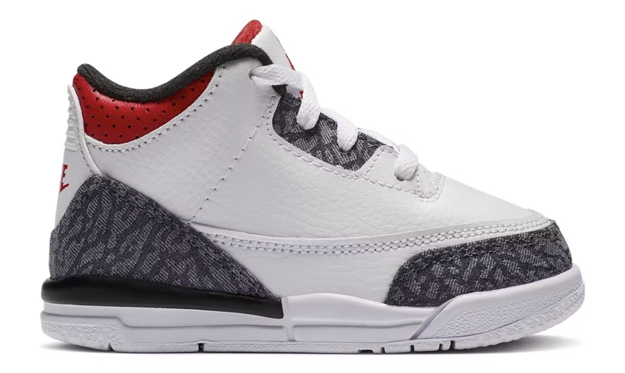 Jordan 3 Retro SE Fire Red Denim (TD) - Brand New