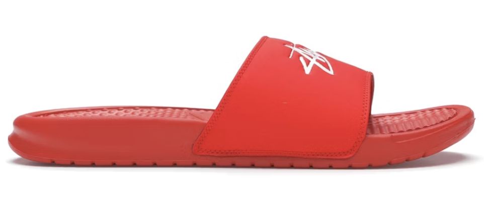 Nike Benassi Stussy Habanero Red - Brand New