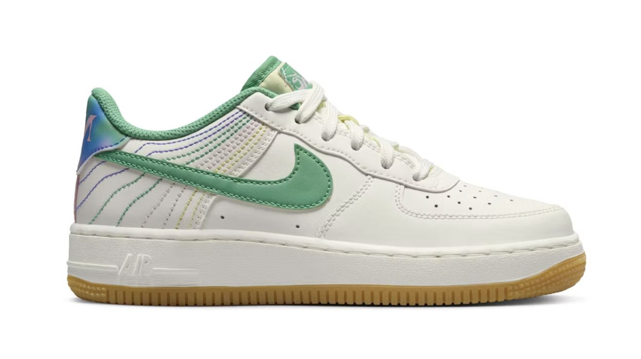 Nike Air Force 1 Low LV8 3 Heel Stitch Sail Stadium Green (GS)
