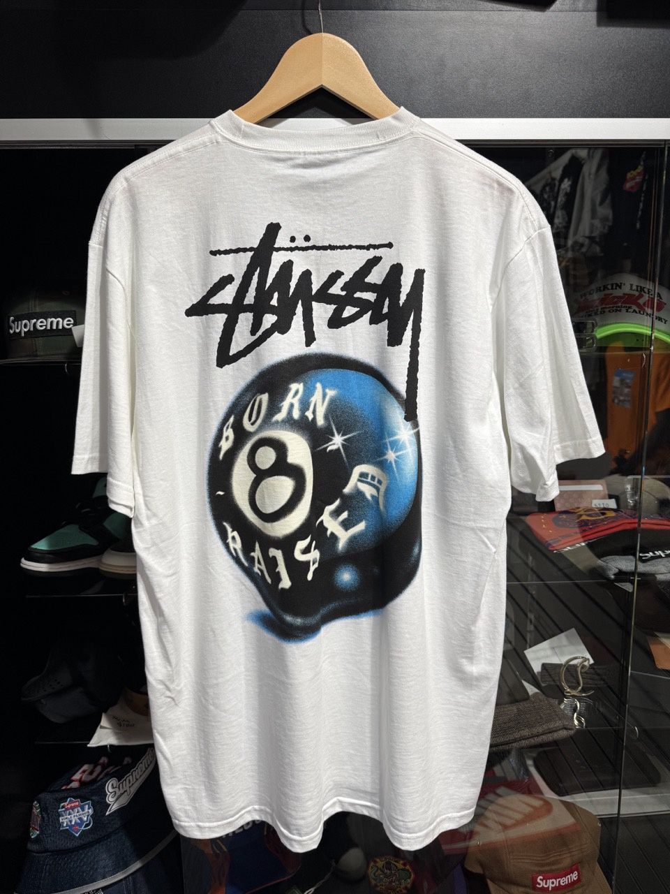 Stussy born and raised shirt sz L - Pre-Owned, Clothing Size: SZ Large, Product Condition: Pre-Owned