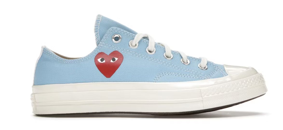 Converse Chuck Taylor All Star 70 Ox Comme des Garcons PLAY Bright Blue - Brand New