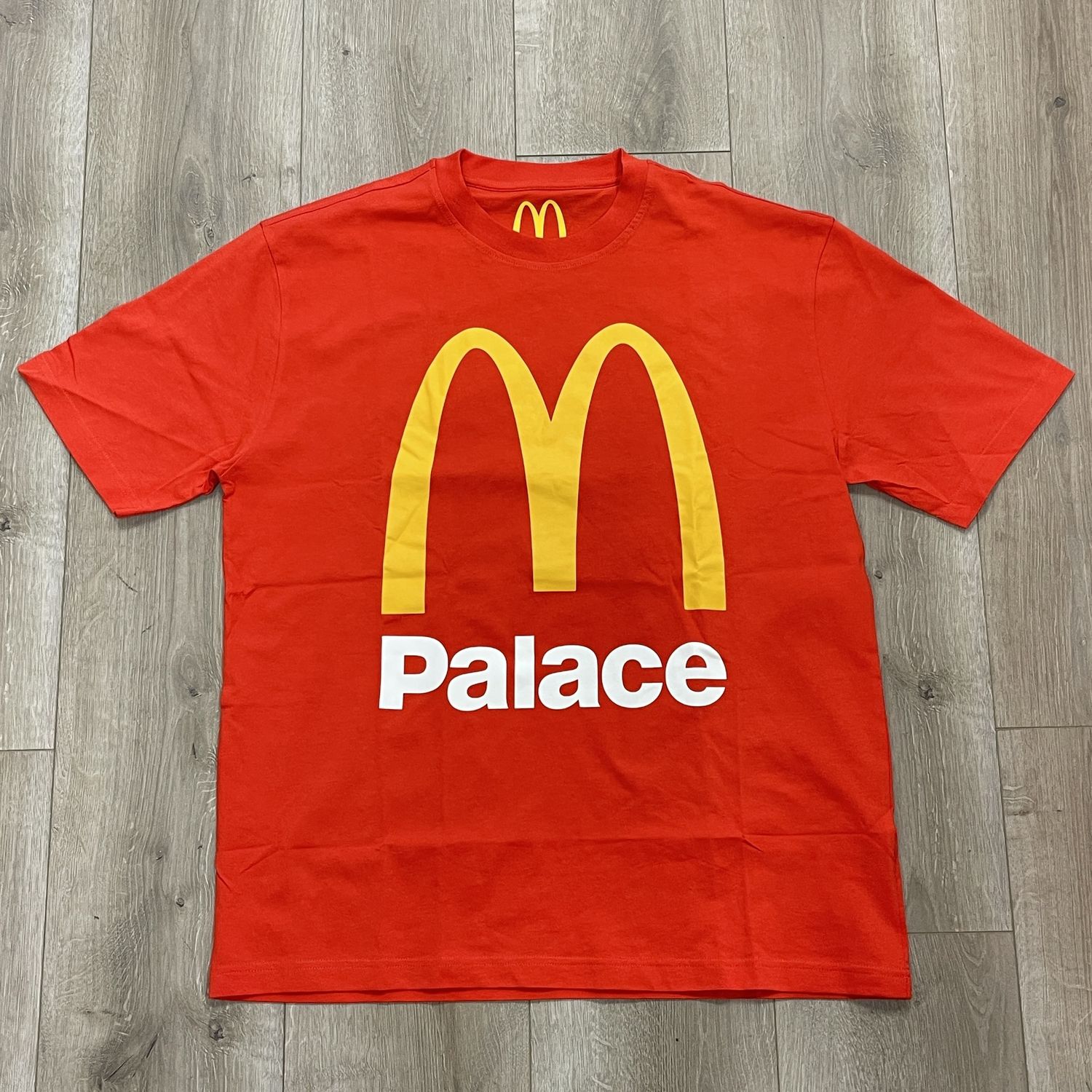 FW23 Palace x McDonald&#39;s Logo T-shirt - New, Product Condition: Brand New, Clothing Size: XL
