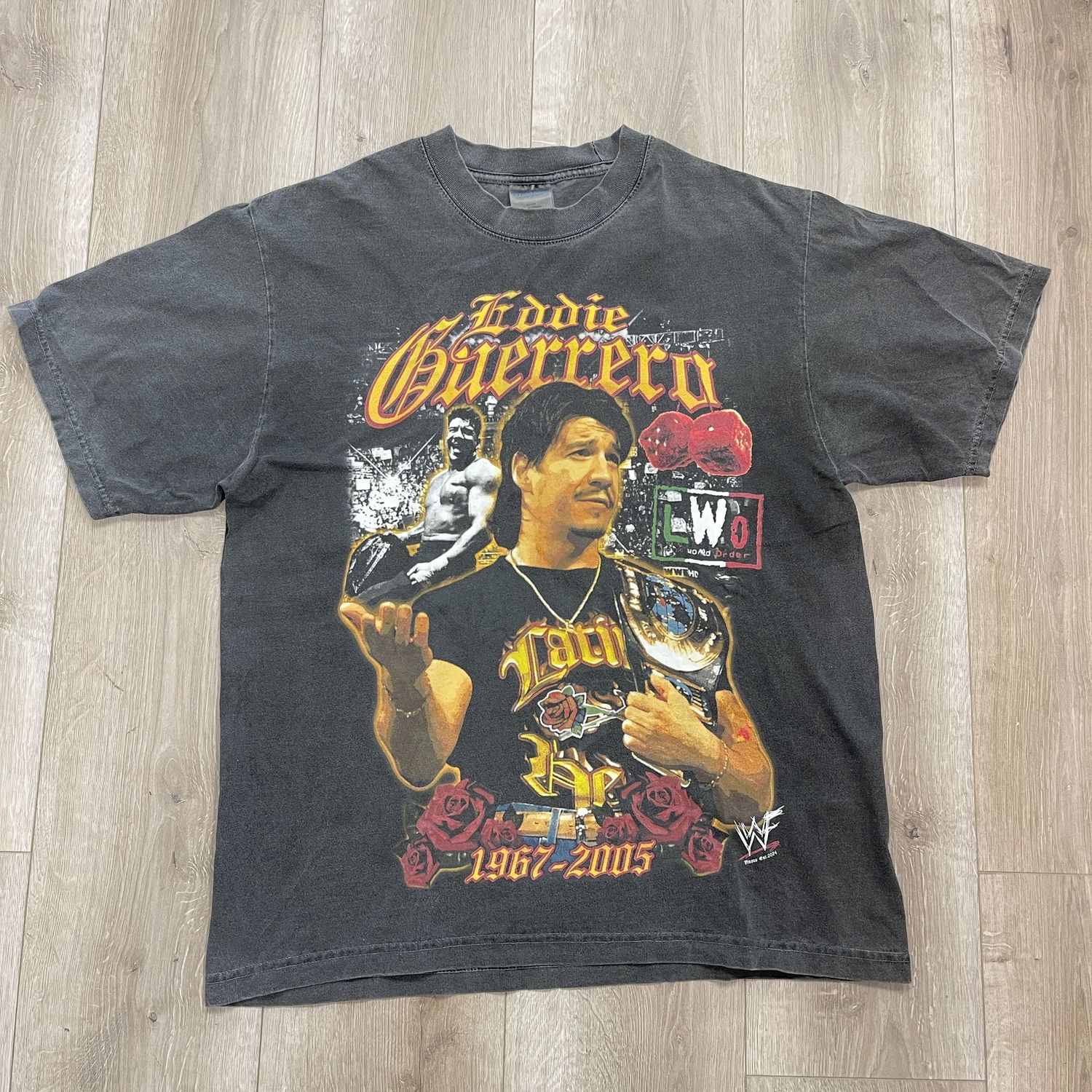 Eddie Guerrero Memorial Tee - Pre Owned, Product Condition: Pre-Owned, Clothing Size: L